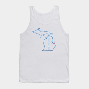 Harbor Beach MI Love (Blue) Tank Top